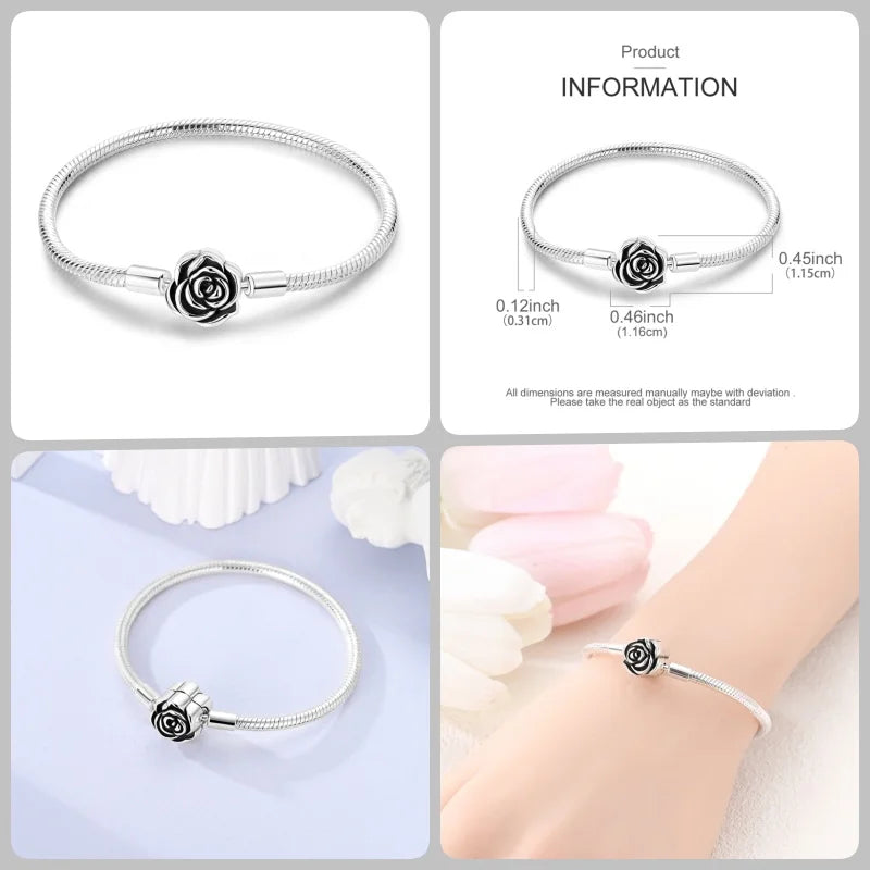 Bracelet en Argent 925 – Cœur Pavé Zircone & Infinity – 17 à 20 cm
