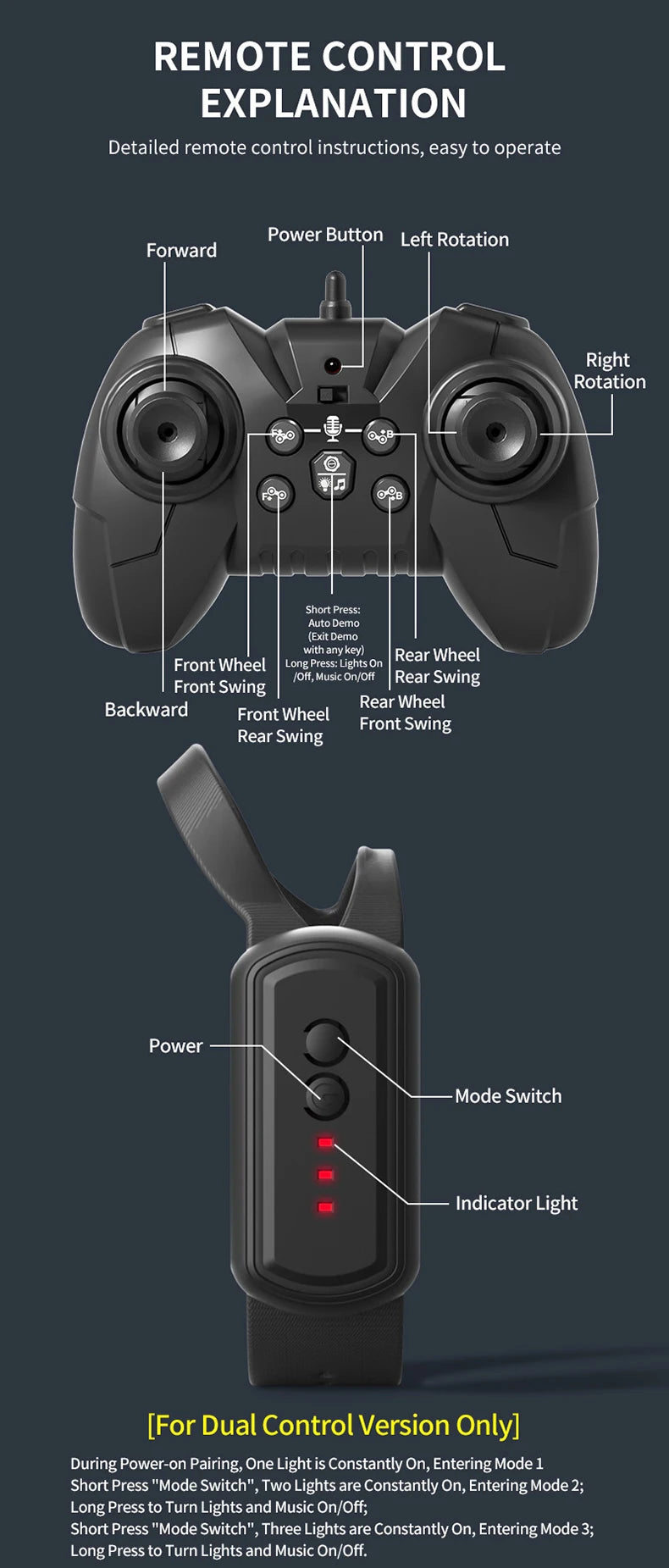 JJRC Q200 – Voiture RC Acrobatique 8 Roues à Détection Gestuelle & Commande Vocale