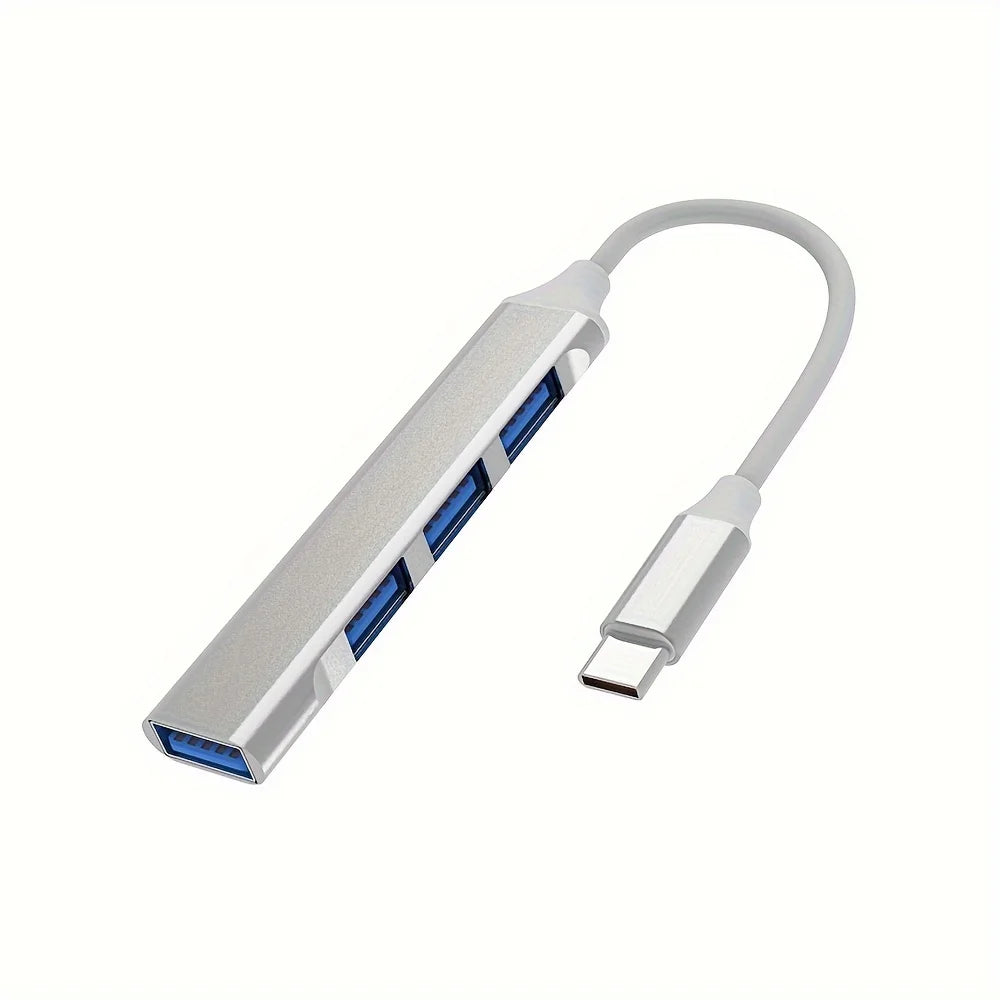 Adaptateur USB-C Hub 4 Ports OTG – Multi-Splitter pour MacBook, PC & Smartphones