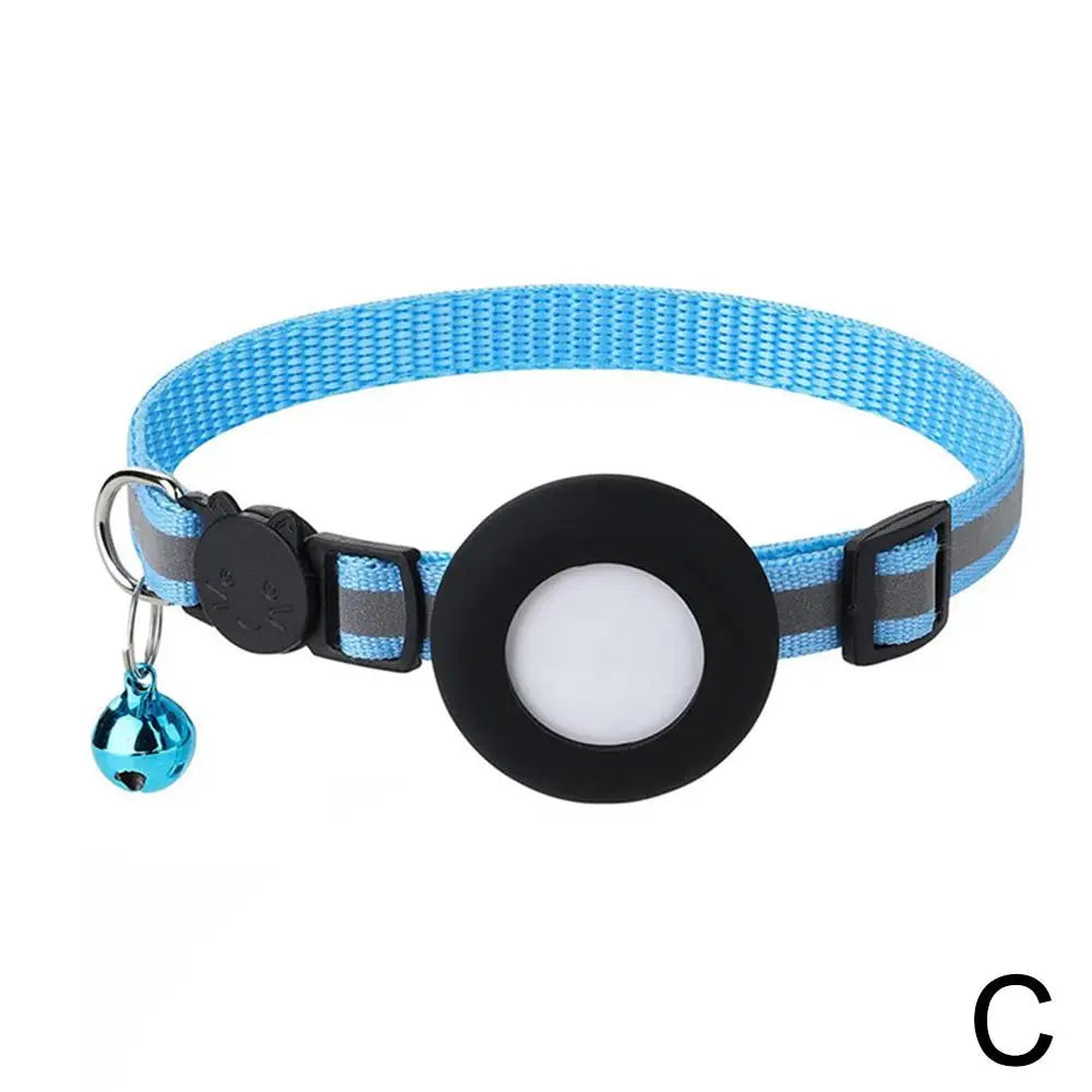 Collier chat pour AirTag avec grelot — réfléchissant et sécurisé