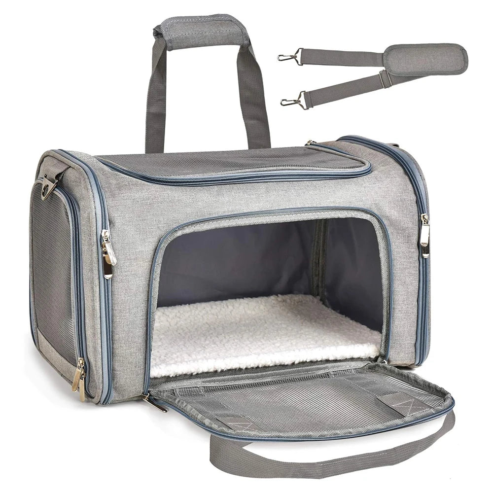 Sac de transport pliable pour chat et chien — jusqu'à 7 kg