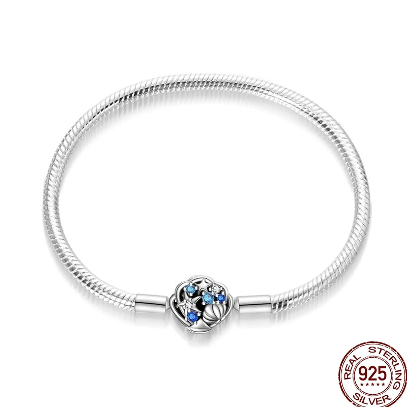 Bracelet en Argent 925 – Cœur Pavé Zircone & Infinity – 17 à 20 cm