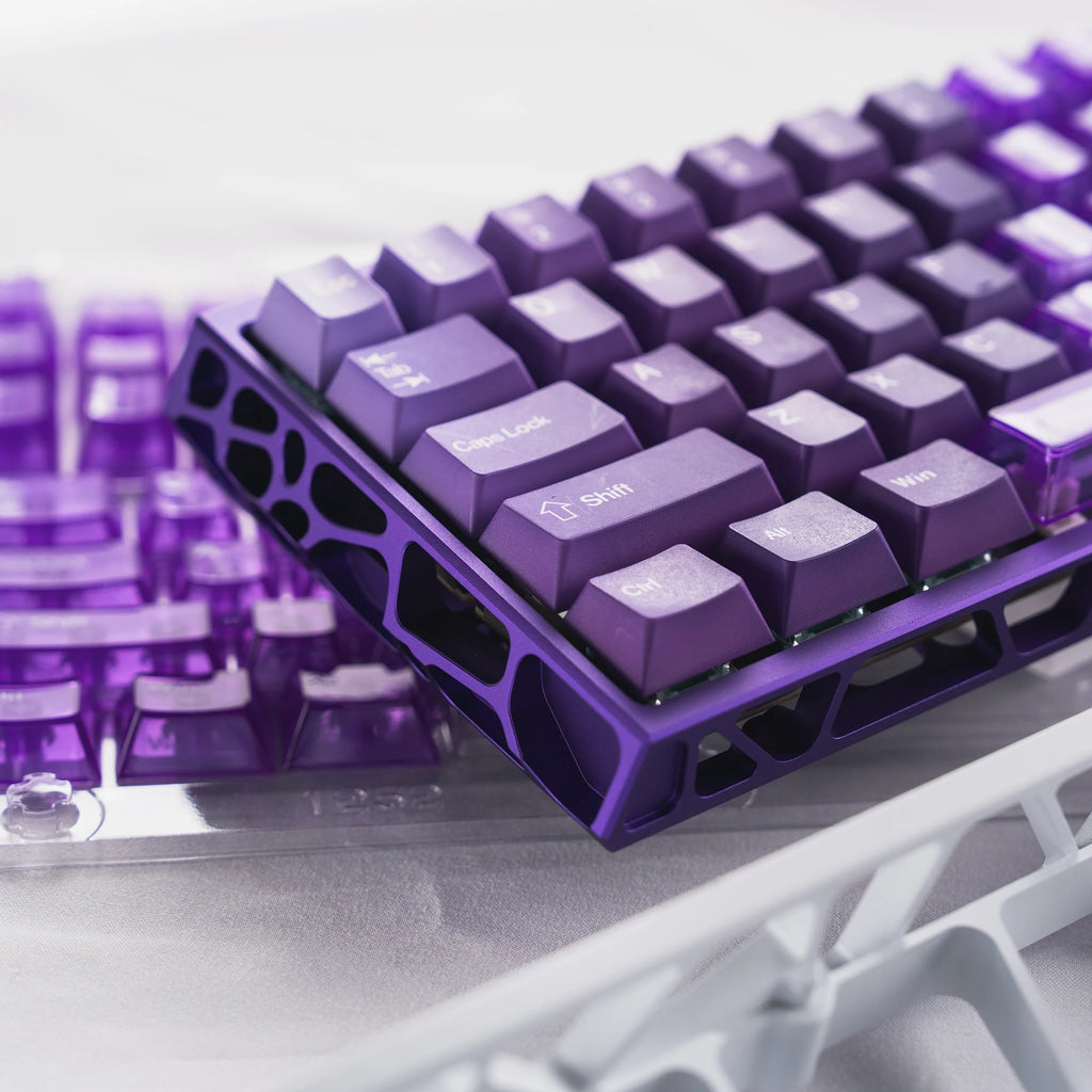 Keycaps Cristal Transparents – 167 Touches PC + PBT (Profil Cherry)