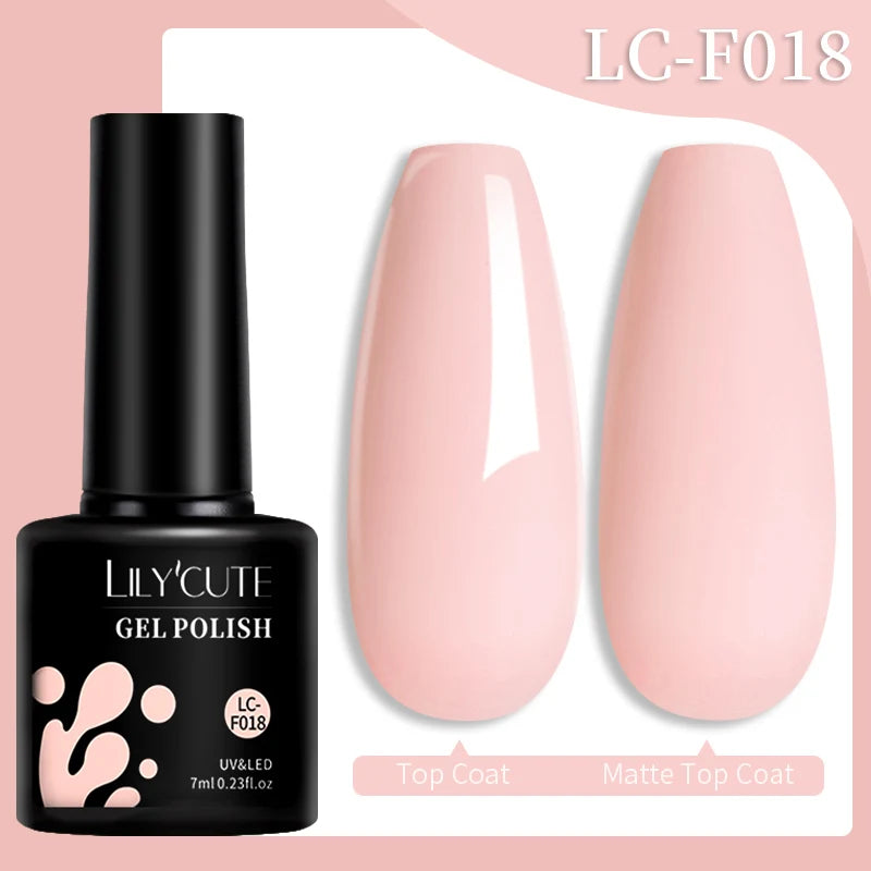 Vernis Gel LILYCUTE 7ml – Brun Foncé Collection Automne/Hiver – Brillance & Élégance Longue Tenue