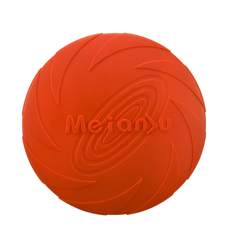 Frisbee en silicone souple pour chien — jouet à mâcher résistant