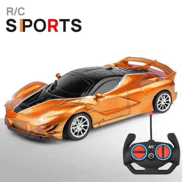 RC Car 2.4G 4CH Remote Control 1:18 With Led Light Sports Cars High Speed Radio Drift Vehicle Racing Boys Girls Toy For Children