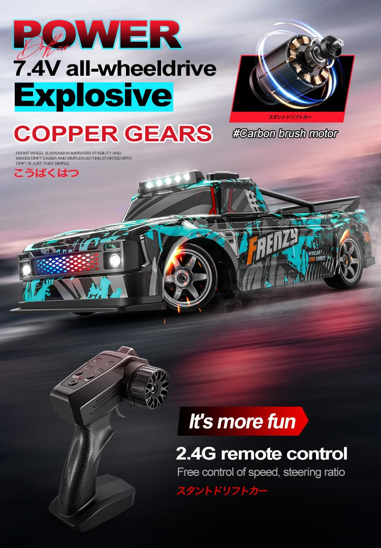 Voiture de Course RC Haute Vitesse – Tout-Terrain & Rechargeable