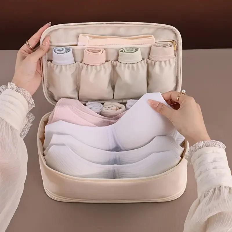 Sac de Rangement pour Sous-vêtements de Voyage – Double Couche & Imperméable