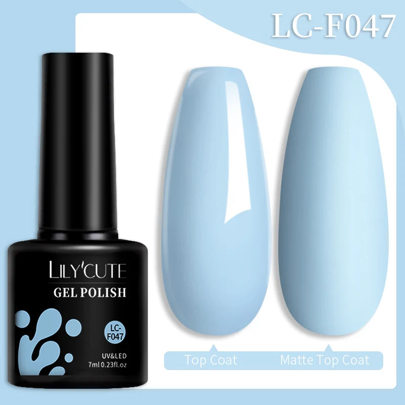 Vernis Gel LILYCUTE 7ml – Brun Foncé Collection Automne/Hiver – Brillance & Élégance Longue Tenue