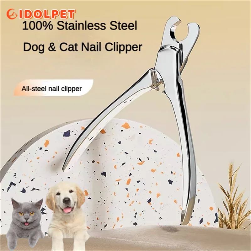 Coupe-griffes professionnel en inox pour chien et chat