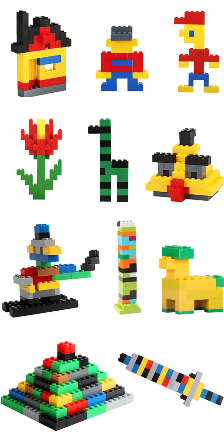 Blocs de Construction Créatifs DIY – Packs 300 / 1000 Pièces (Compatibles LEGO)
