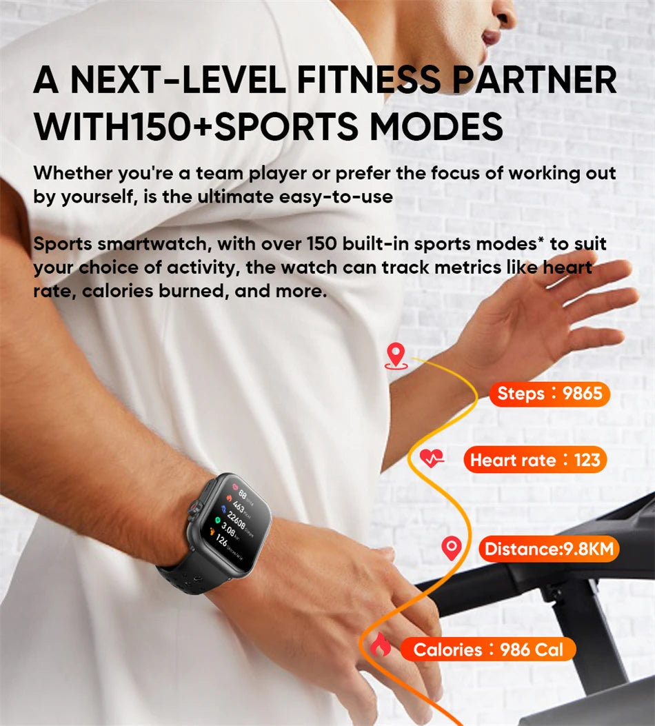Montre Intelligente Ultra 2 SE AMOLED – Appels Bluetooth & 100+ Sports (Homme & Femme)