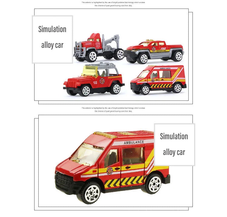 Jouets de Construction 10-en-1 – Camion Transporteur & Mini Véhicules