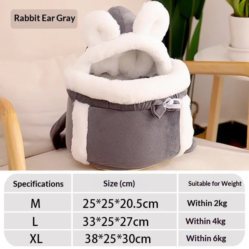 Sac à dos de transport bulle avec coussin pour chat et petit chien