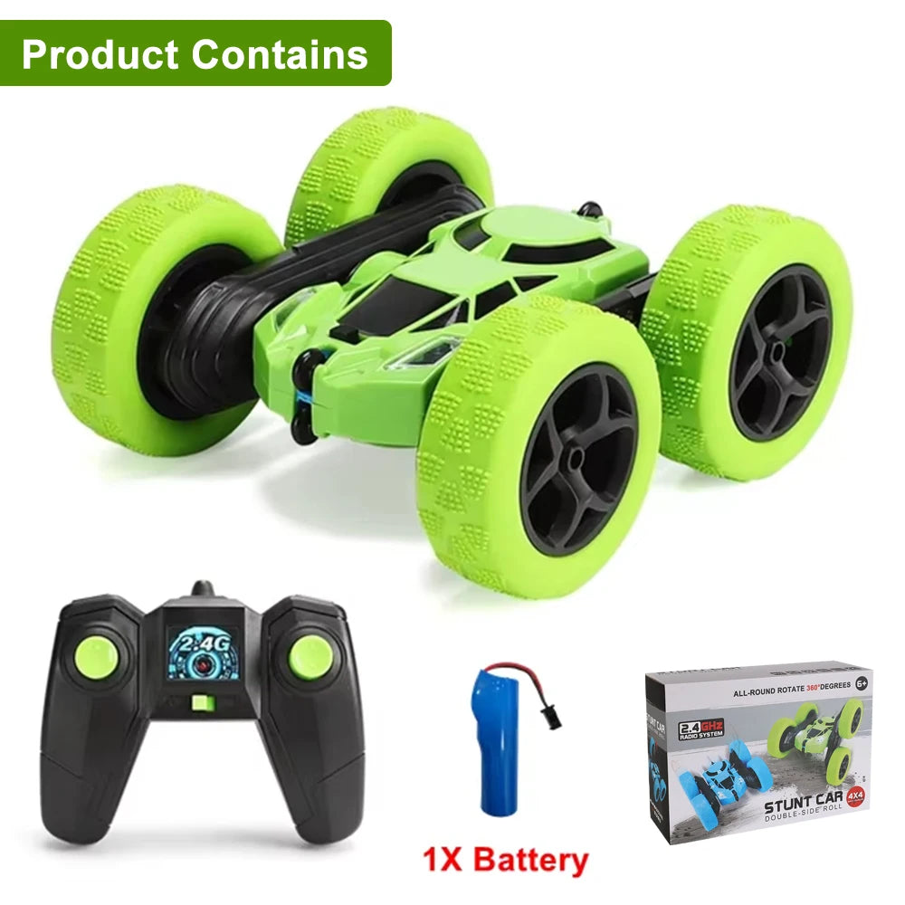 Voiture Cascade RC Double Face – 360° Rotation, 2.4GHz, Off-Road – Enfants & Adultes