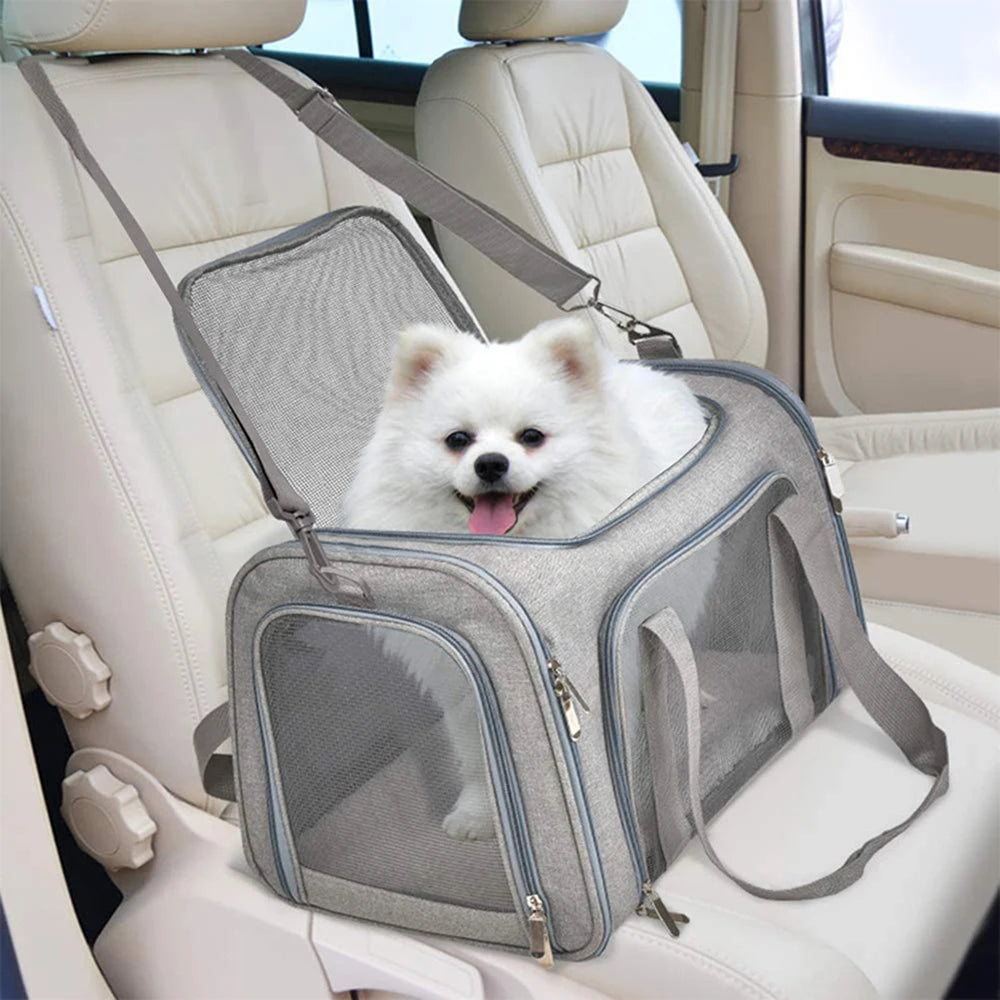 Sac de transport pliable pour chat et chien — jusqu'à 7 kg