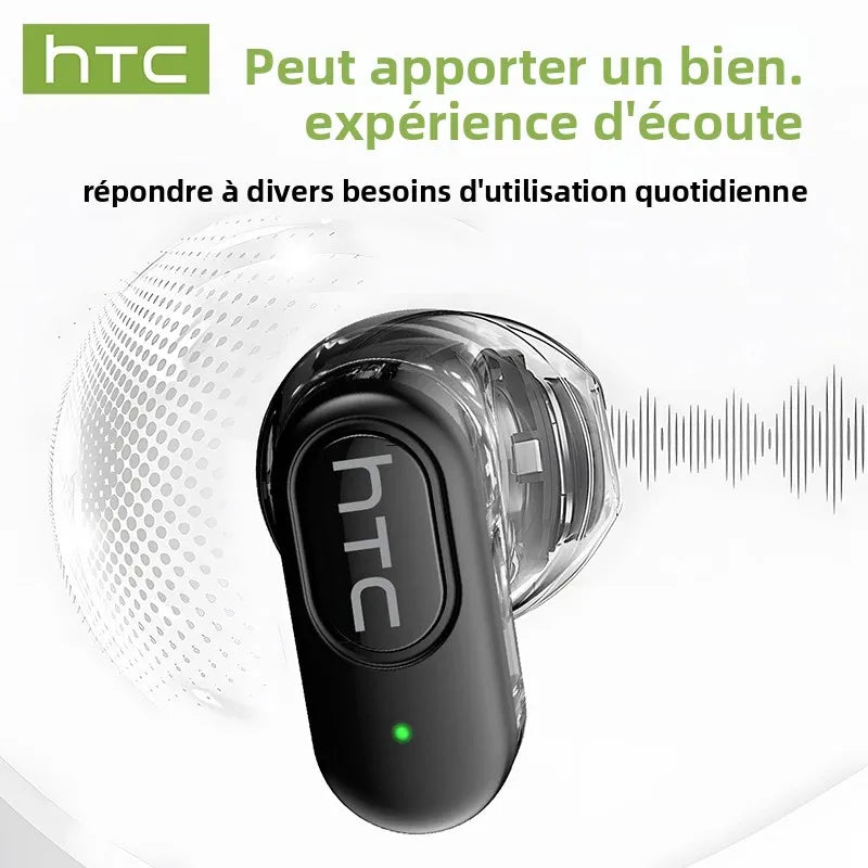 HTC NE51 – Écouteurs Bluetooth TWS Traducteur AI Ultra-Légers