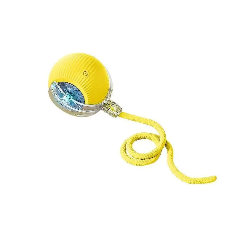 Balle interactive rotative pour chat — jouet automatique rechargeable