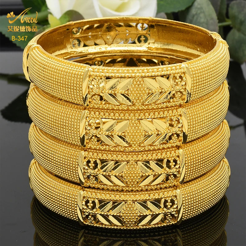 Bracelets Luxe Plaqué Or 24K – Style Dubaï, Indien & Africain