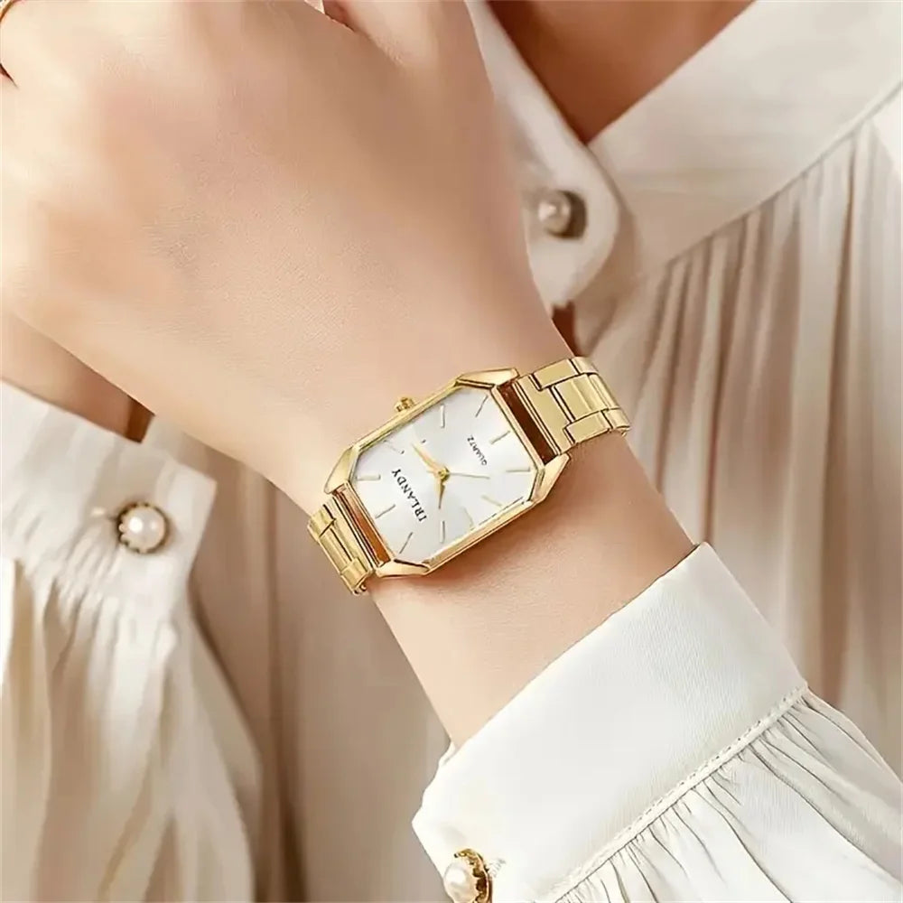 Montres Femme – Style Carré Élégant (Set 6 pièces)