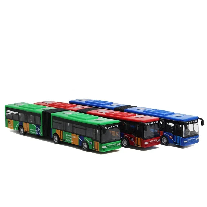 Bus de Ville 1:64 en Alliage – Modèle Express Urbain Rétractable