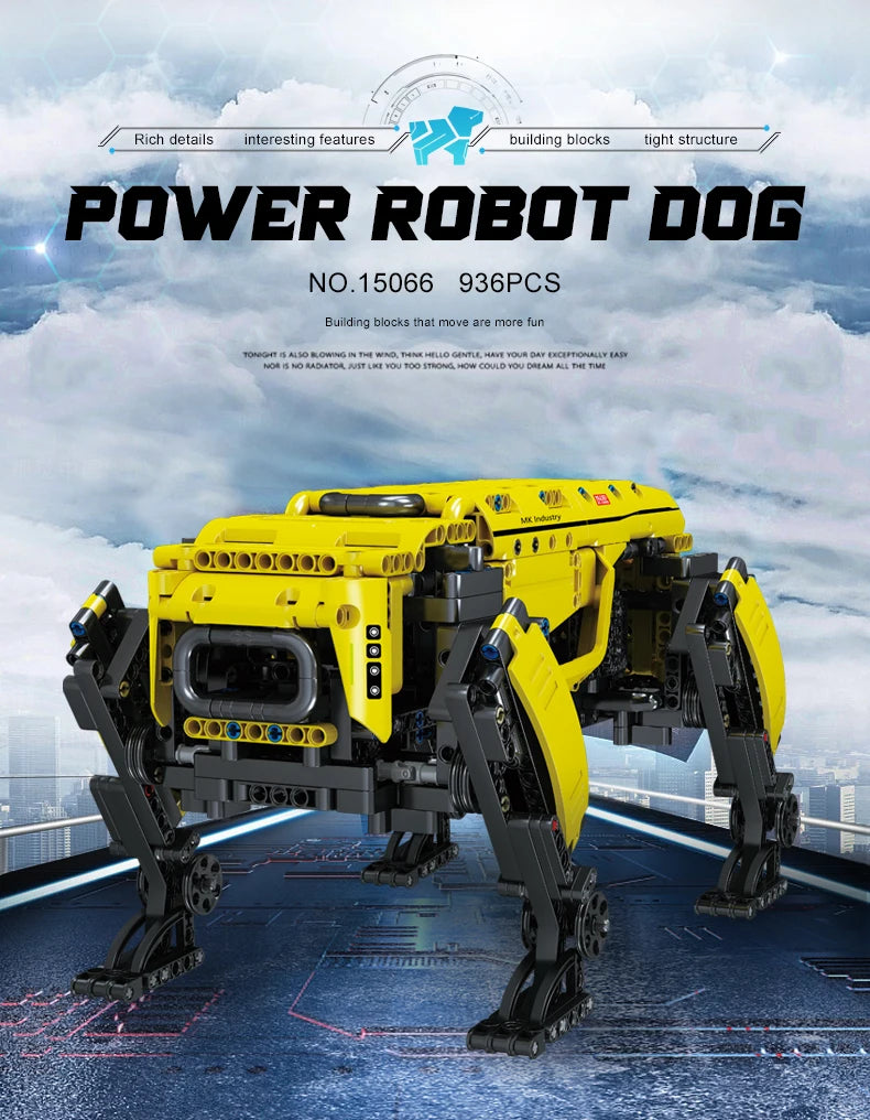 Mould King 15066 / 15067 – Robot Technique Motorisé RC “AlphaDog”