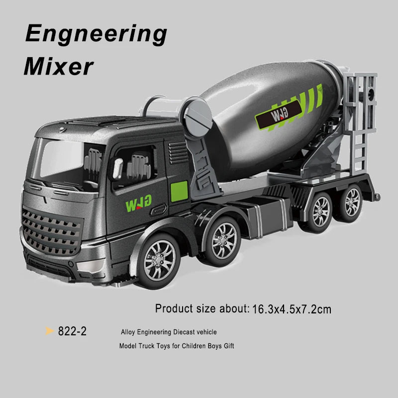 Véhicules de Chantier Moulés Sous Pression – 1:55 (10 Styles)