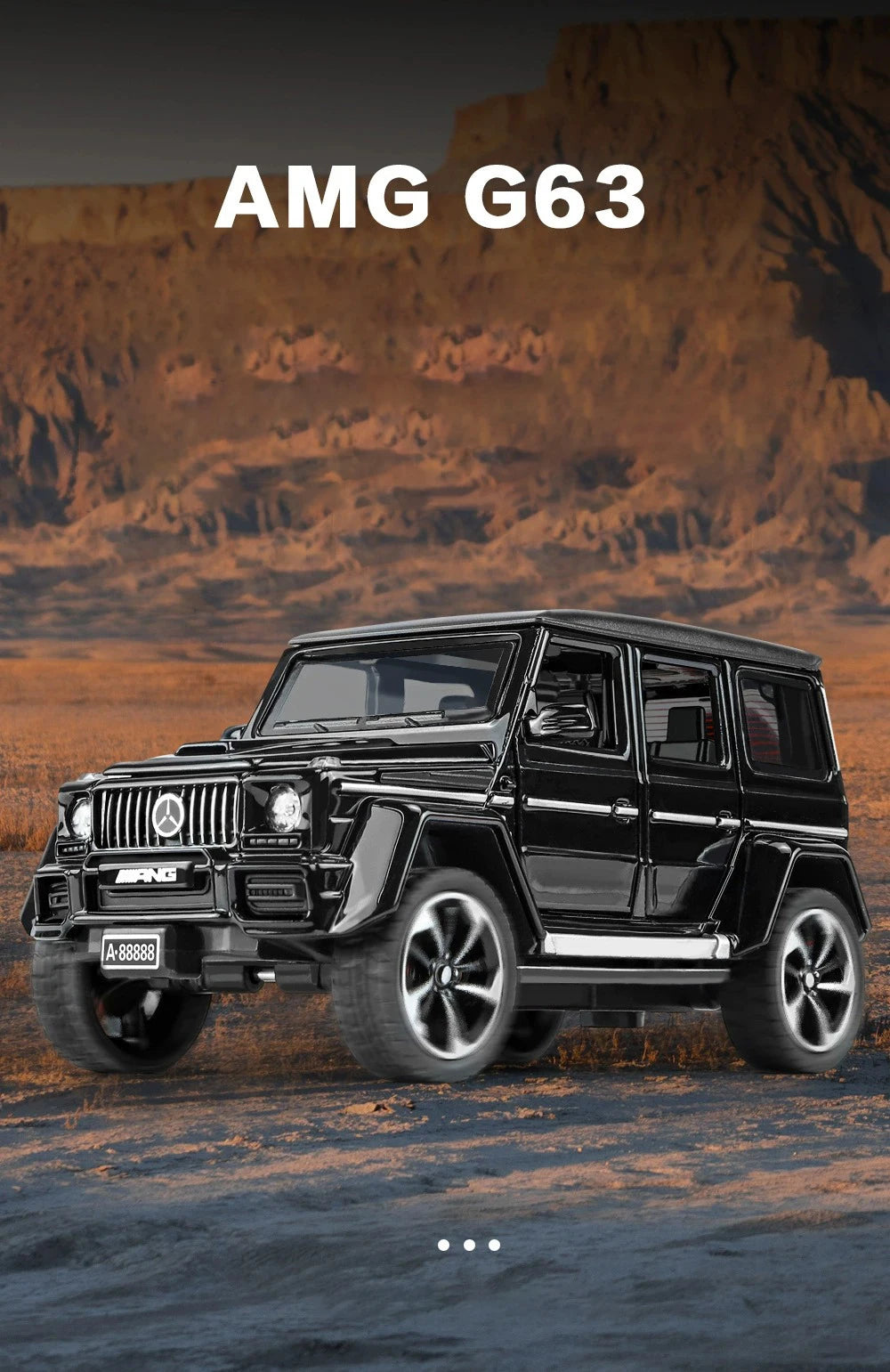 Mercedes-Benz G63 1:32 – Miniature Tout-Terrain Brabus Métal | Son & Lumière