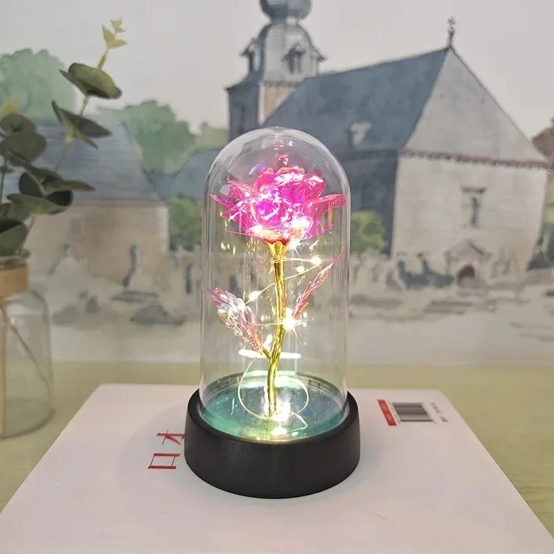 Rose Éternelle Lumineuse LED – Cadeau Romantique & Décoration