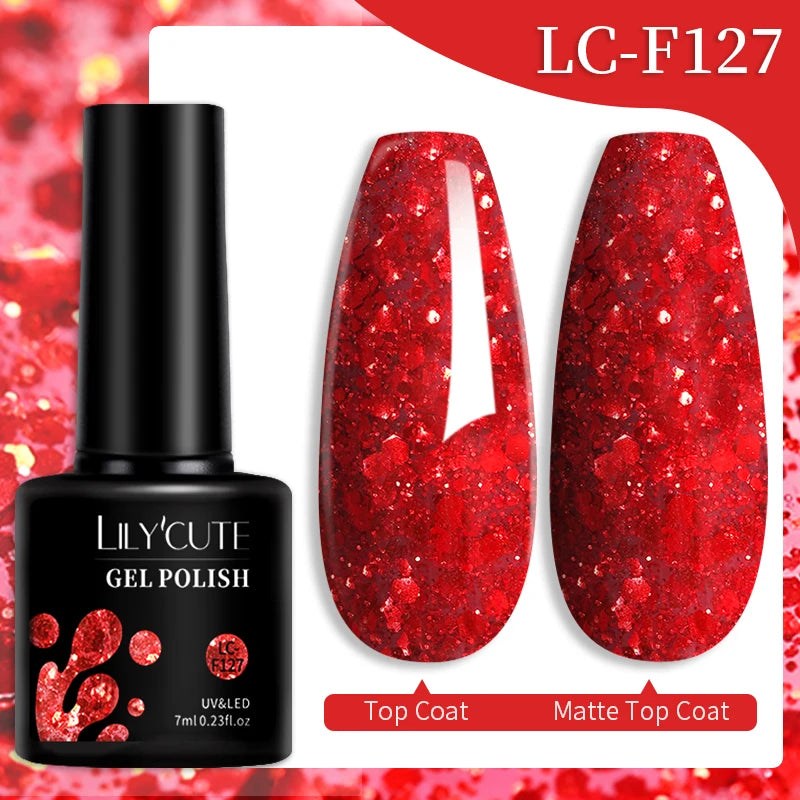 Vernis Gel LILYCUTE 7ml – Brun Foncé Collection Automne/Hiver – Brillance & Élégance Longue Tenue