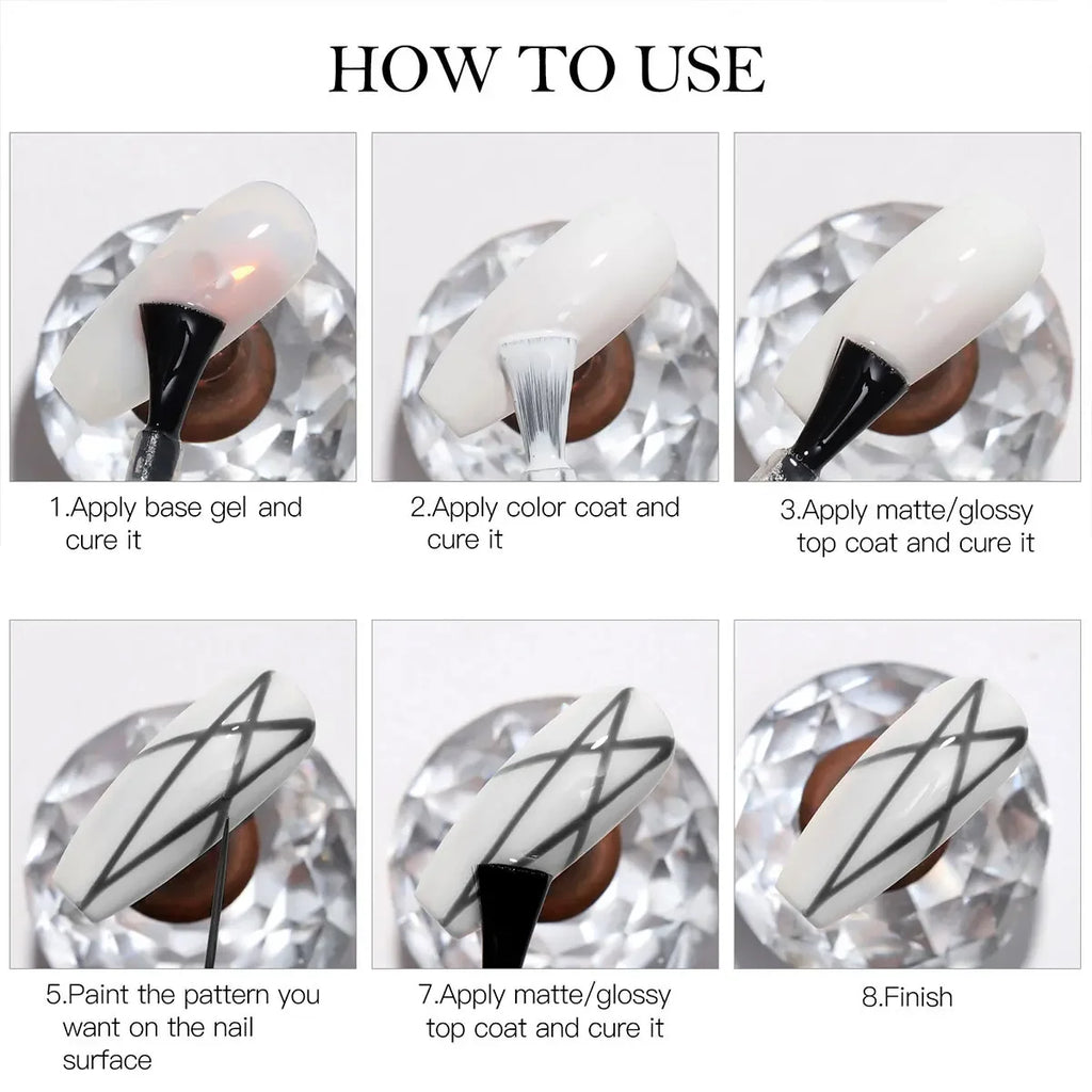 Reflective Glitter Liner Gel ✨ Vernis UV LED 5 ml