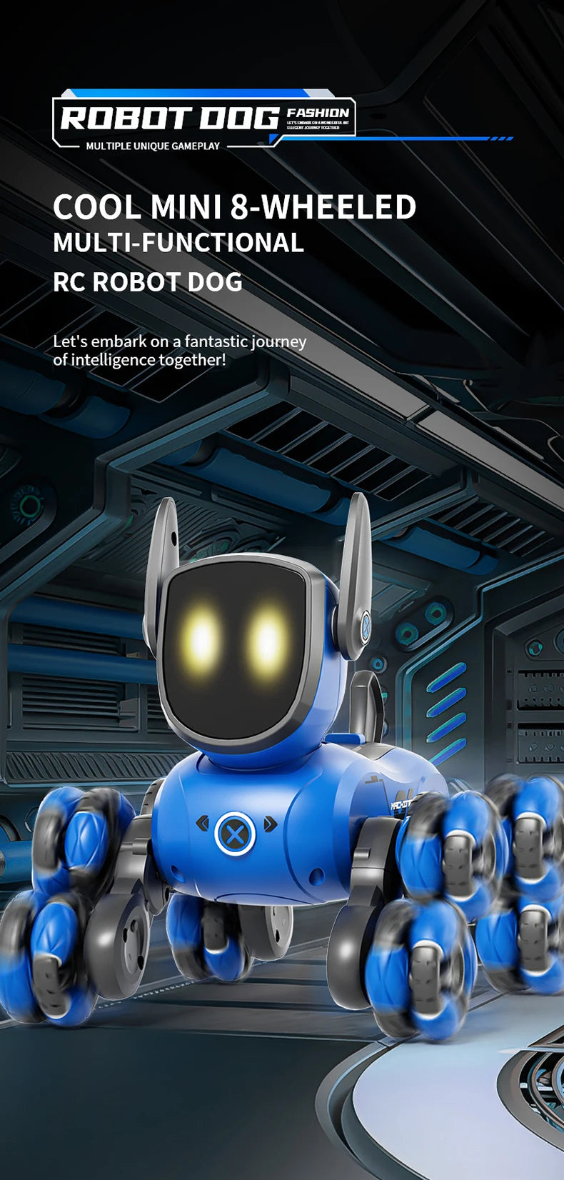 JJRC Q200 – Voiture RC Acrobatique 8 Roues à Détection Gestuelle & Commande Vocale