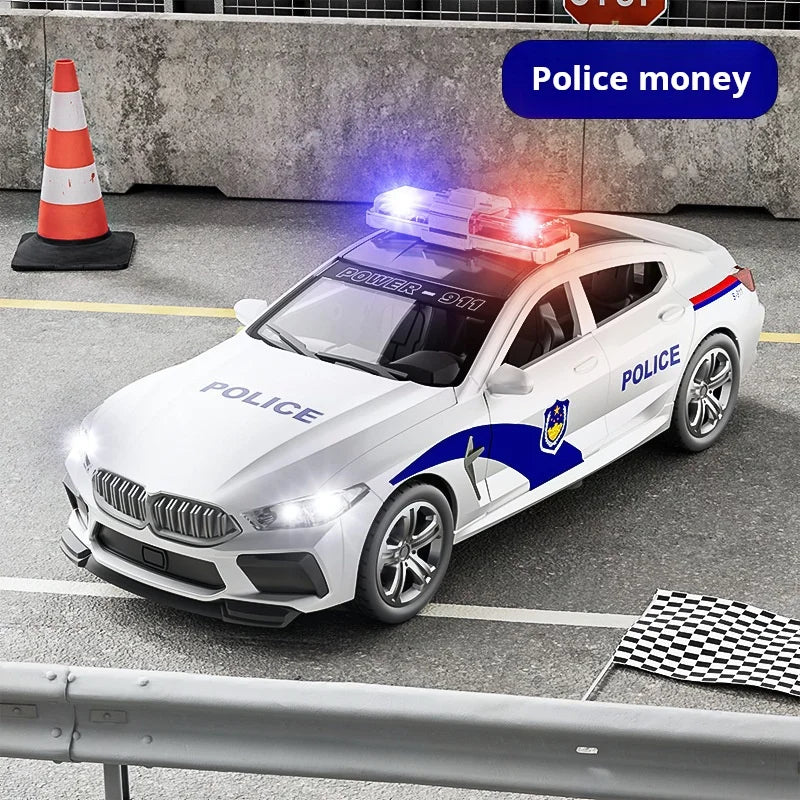 Voiture de Police Miniature 1:32 – Son & Lumière (Jouet & Collection)