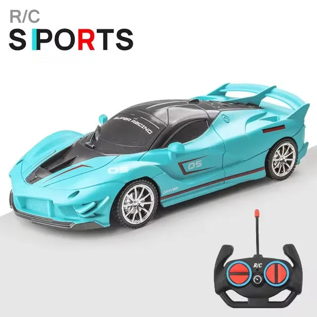 RC Car 2.4G 4CH Remote Control 1:18 With Led Light Sports Cars High Speed Radio Drift Vehicle Racing Boys Girls Toy For Children