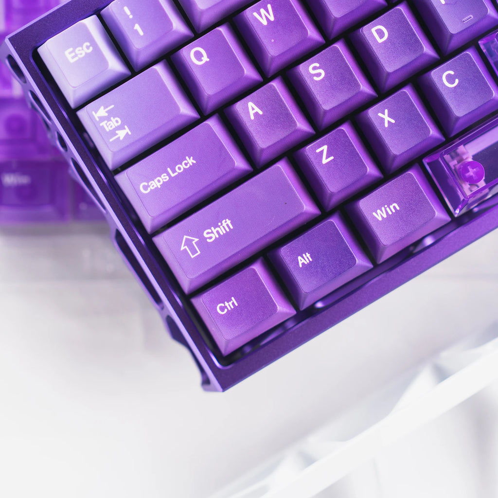 Keycaps Cristal Transparents – 167 Touches PC + PBT (Profil Cherry)