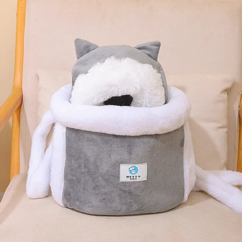 Sac à dos de transport bulle avec coussin pour chat et petit chien