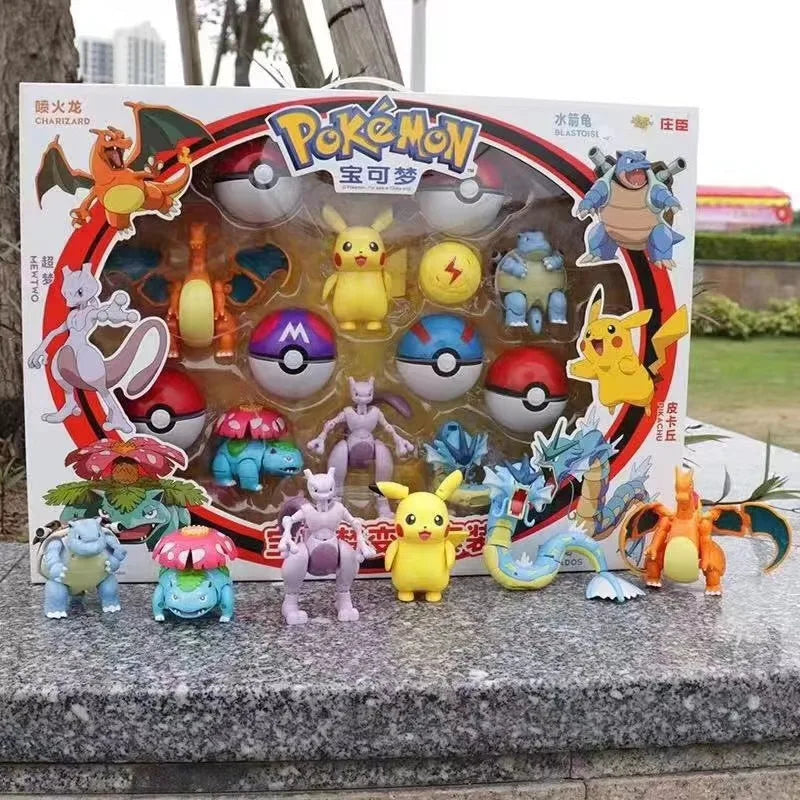 Pokémon – Figurines avec Poké Ball (Plusieurs Modèles – 18 cm)
