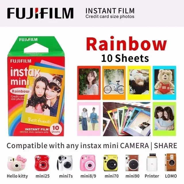 Fujifilm Instax Mini – Films Photo Instantanés (10 à 100 Feuilles + Éditions Spéciales)