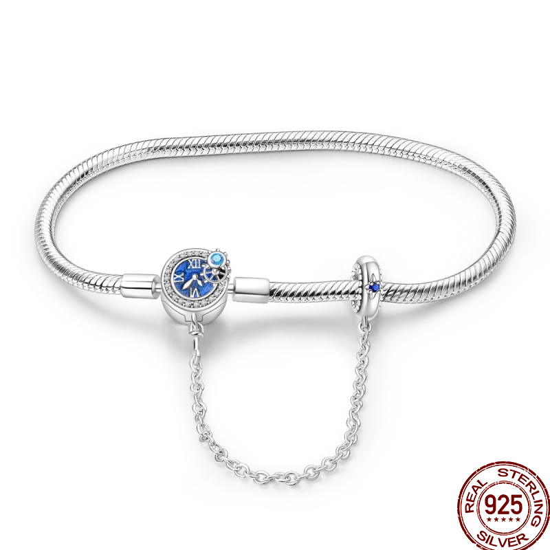 Bracelet en Argent 925 – Cœur Pavé Zircone & Infinity – 17 à 20 cm