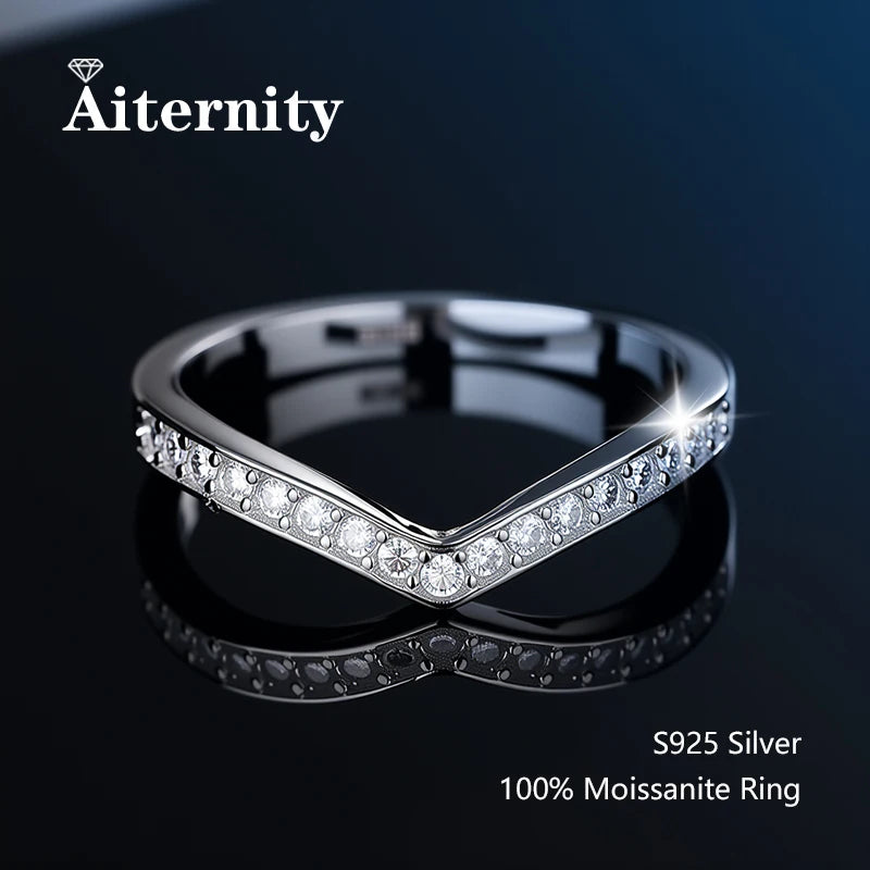 Alliance Moissanite Éternité D VVS1 – Argent S925 & Or 18 K