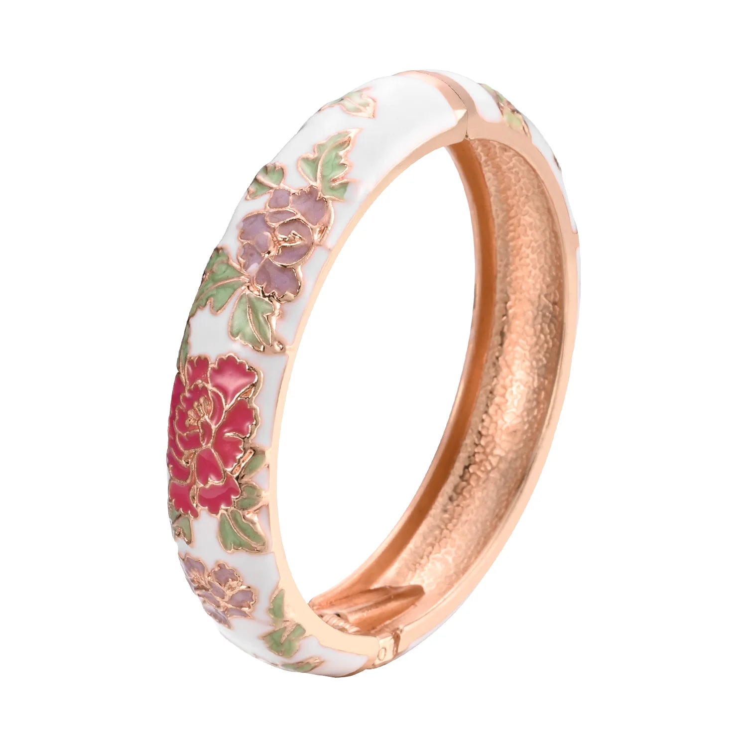 Bracelet Émaillé Fleur – Style Indien & Dubaï – Couleurs Premium