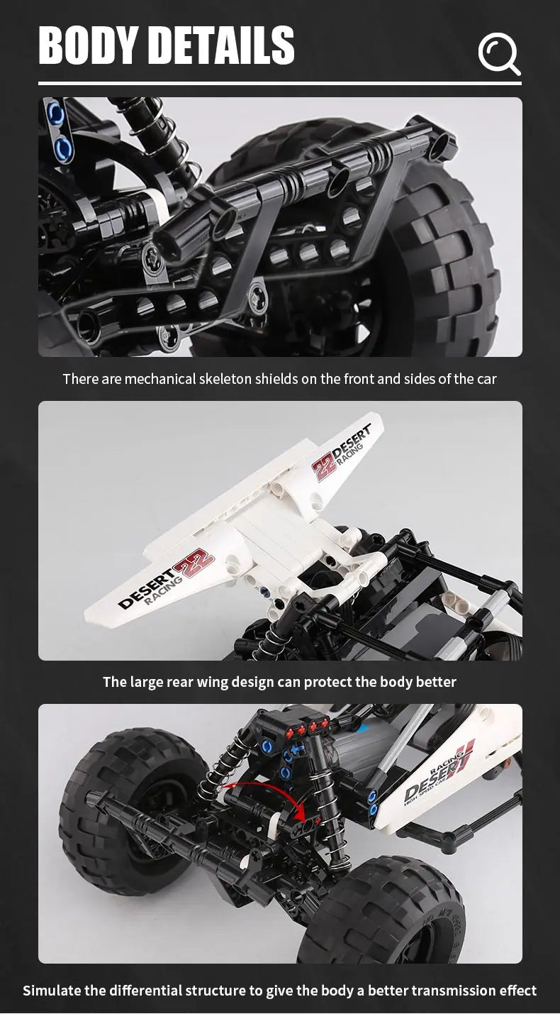 Mould King 18001 – Buggy Motorisé PF 2-en-1 • MOC-1812 • Modèle Technique