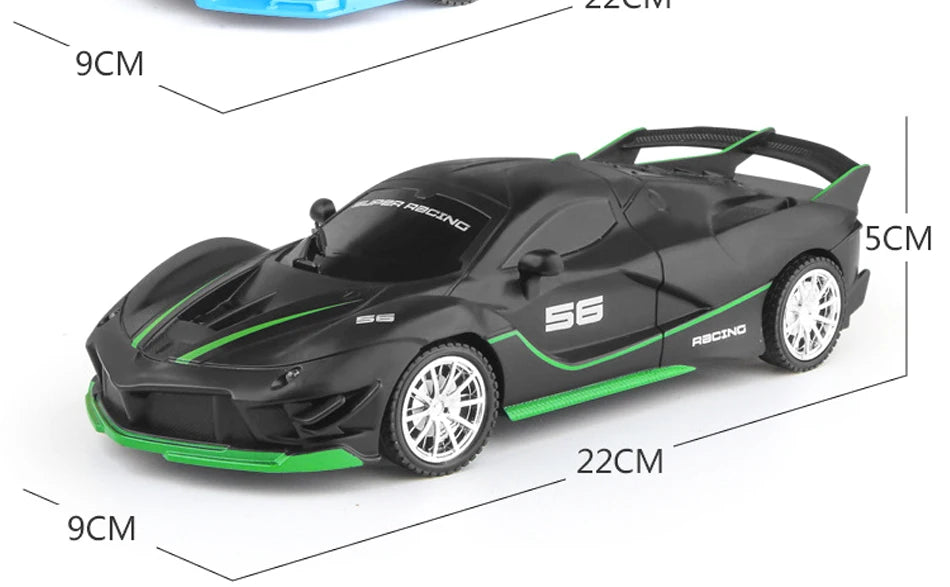 RC Car 2.4G 4CH Remote Control 1:18 With Led Light Sports Cars High Speed Radio Drift Vehicle Racing Boys Girls Toy For Children