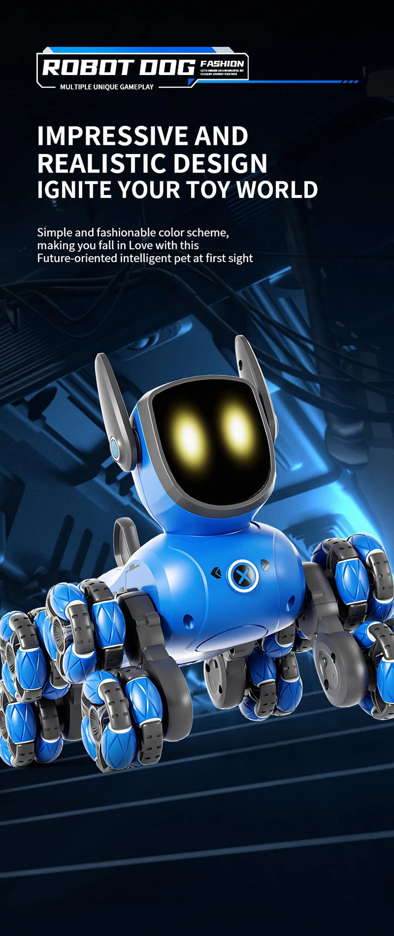 JJRC Q200 – Voiture RC Acrobatique 8 Roues à Détection Gestuelle & Commande Vocale