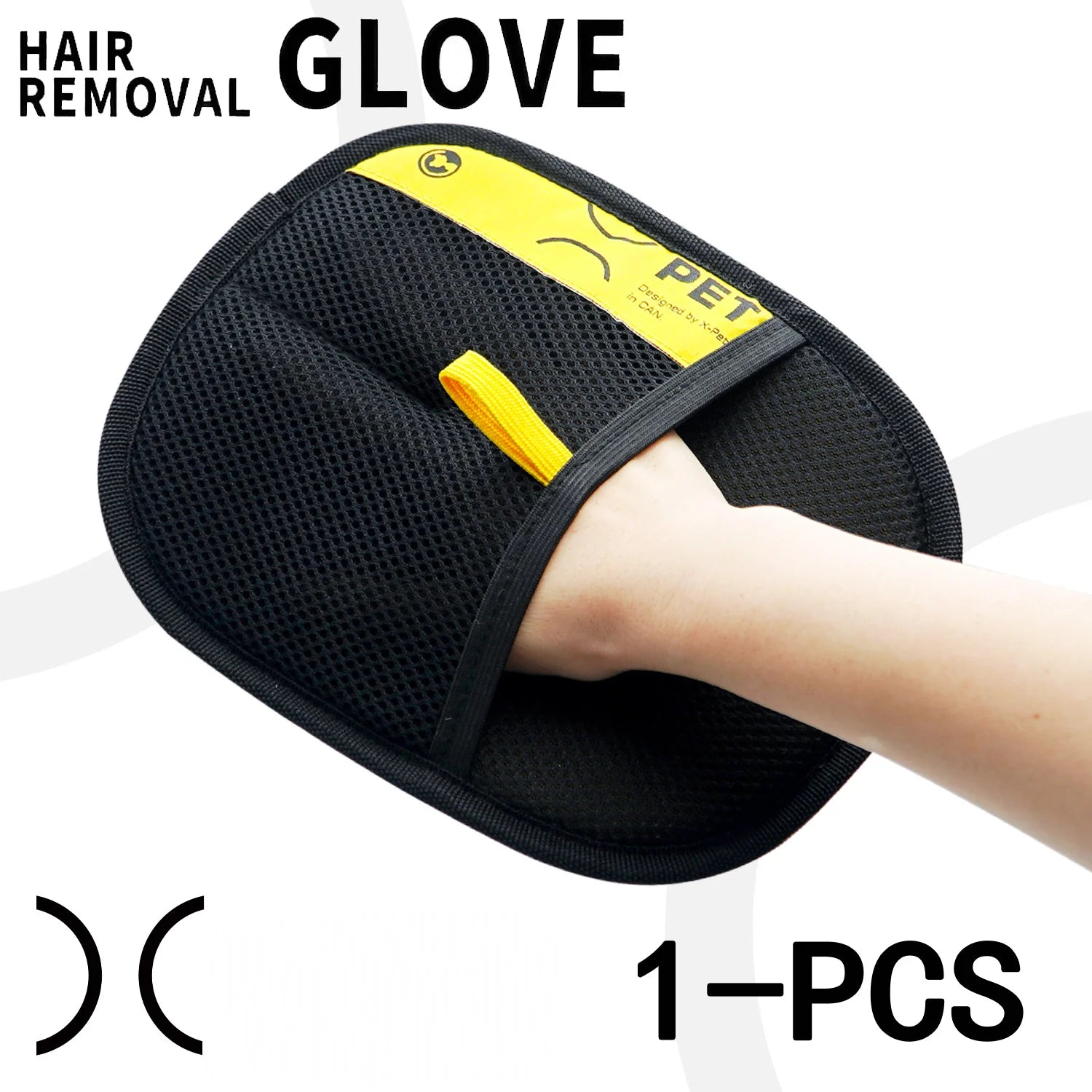 Gant anti-poils électrostatique réutilisable pour chien et chat — 2-en-1