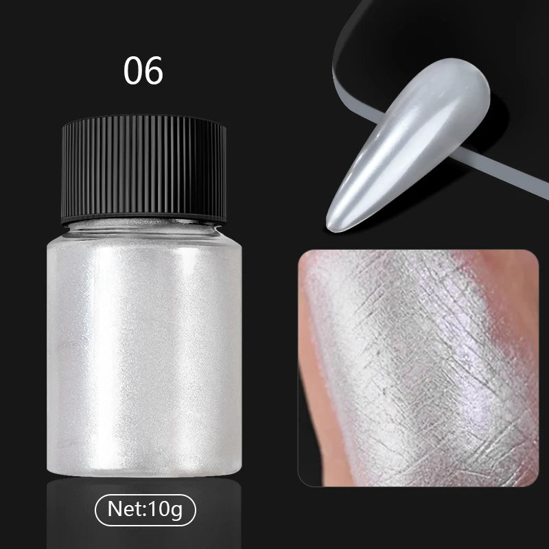 Poudre effet miroir – Nail Art Chromé Professionnel