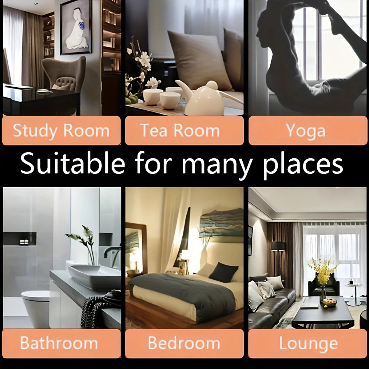 Porte-Encens Cascade Reflux – Brûleur Zen + 60 Cônes