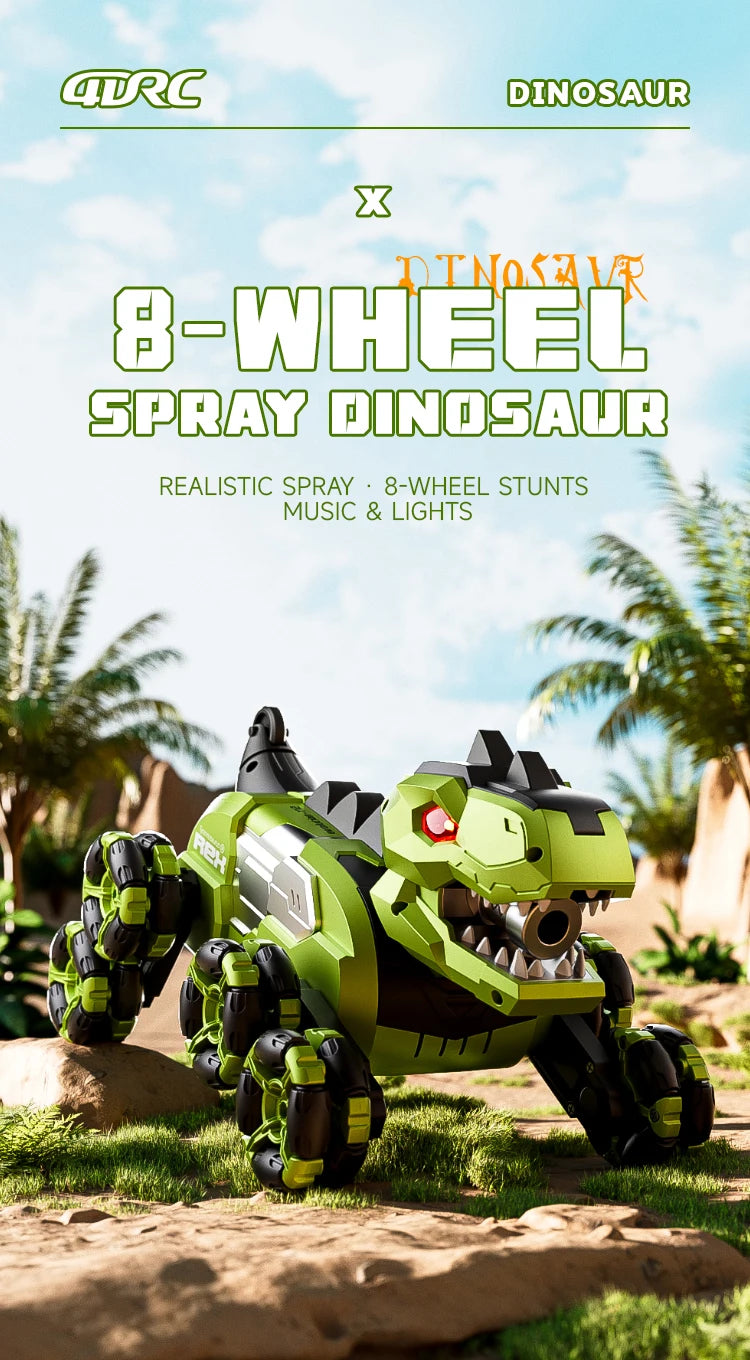 Dinosaure Y12 – 8WD, Bras Articulés, Dérive & Vapeur Brume