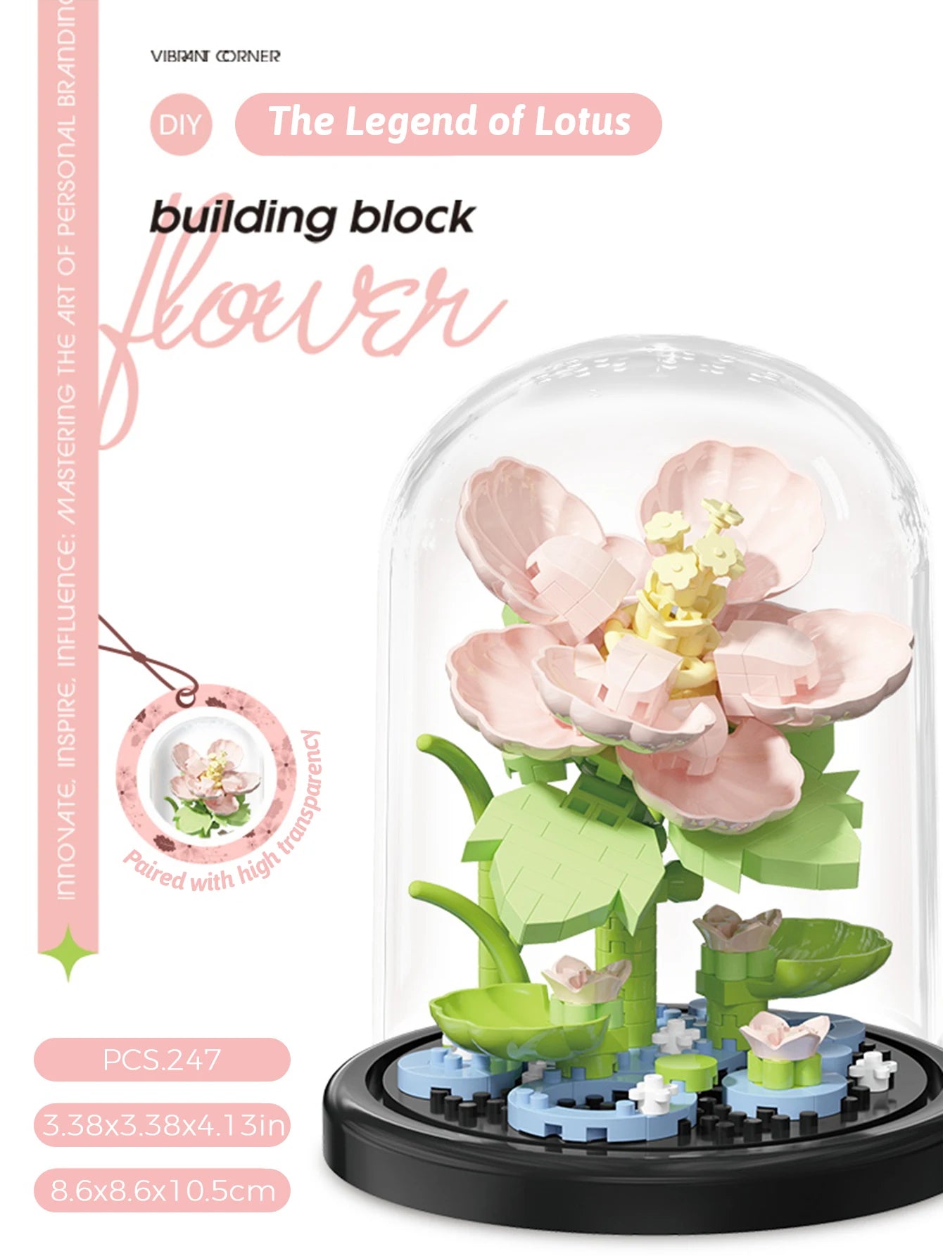 Bouquet de Fleurs en Blocs de Construction – Jouet DIY Créatif & Décoratif