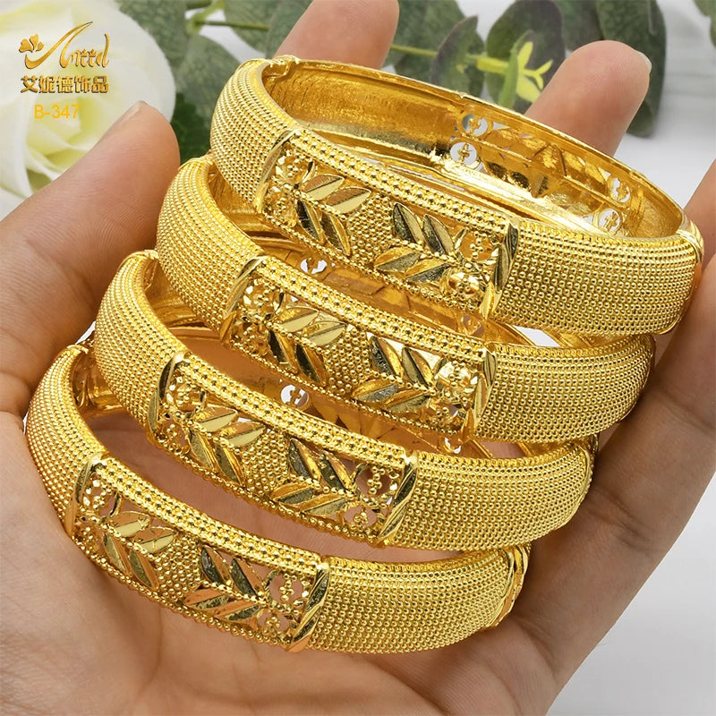 Bracelets Luxe Plaqué Or 24K – Style Dubaï, Indien & Africain